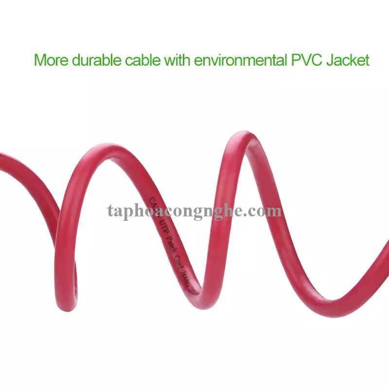 Ugreen 11215 10M màu Đỏ Cáp mạng LAN cat6 UTP NW101 30011215
